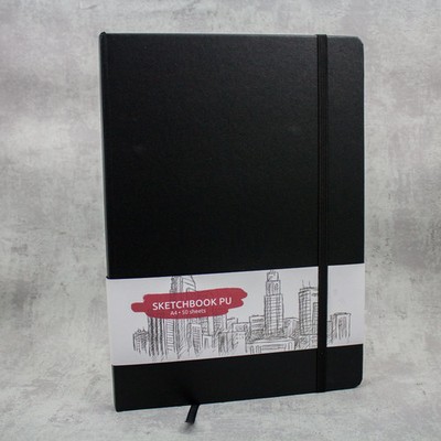 Sketchbook | Schwarz | DIN A4 | 50 Blatt