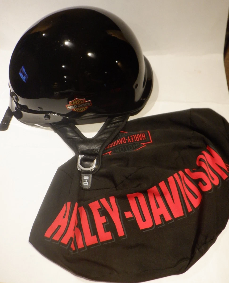 Harley-Davidson 純正DOT ブラック半帽ヘルメット 25+ Harley-Davidson Black Half Motorcycle Helmets for sale