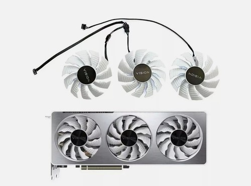 1PC Graphics Card Fan Replacement TD121 82mm RTX 3060 Ti 3070 VISION - Afbeelding 3 van 3
