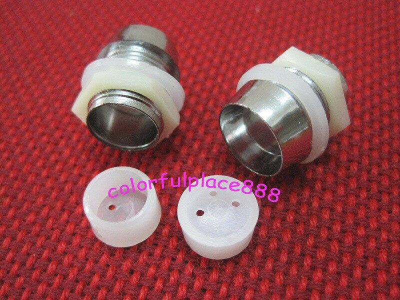 50pcs, 8mm Plastic Chrome Plated LED Bezels Holder Case Plastic Holder Cup 8mm