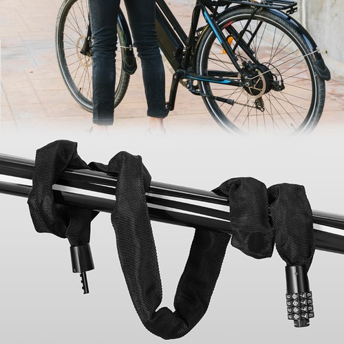 Motorcycle Electric Car 4 Digit Combination Lock Chain Lock Bicycle Anti-Theft L - Picture 4 of 12
