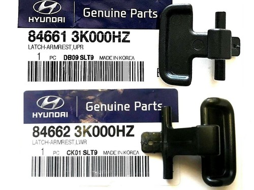 Genuine Center Console Armrest Upper & Lower Latch Clip OEM Sonata 2009-10 BLACK - Bild 1 von 11
