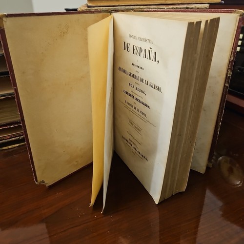 Antique 1855, HISTORIA GENERAL DE LA IGLESIA, Alzog, Tomo 3, Barcelona - Picture 2 of 14