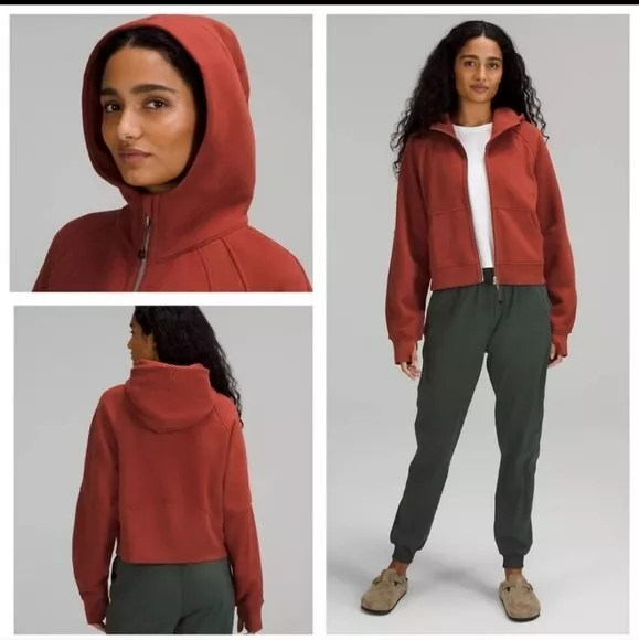 NWT Lululemon Scuba Oversized Full Zip Hoodie XS/S Cayenne