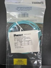 LOT OF 10 PANDUIT FX2ERQ1Q1SNF007 Fiber Optic LC Duplex To LC Duplex 50/125 7.0'