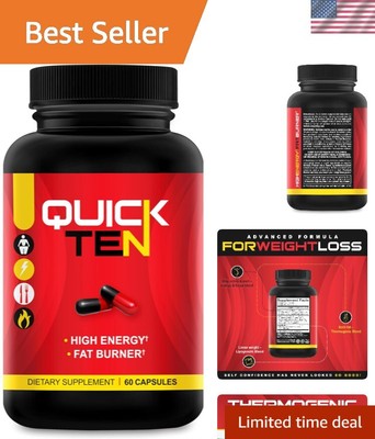 Quick Ten - Best Weight Loss Pills - Natural Metabolism Booster, Appetite Sup...