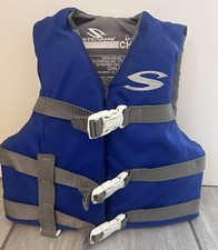 WATER SPORT LIFE VEST JACKET-CHILD(30-50 LBS) MADE IN USA. COLEMAN STERNS BLUE