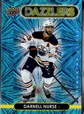 2021-22 Upper Deck #DZ-20 Darnell Nurse Dazzlers Blue Edmonton Oilers