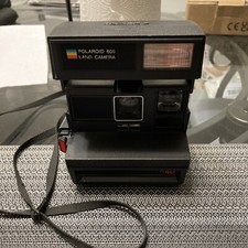 Vintage POLAROID 600 Land Camera Instant Film Camera BLACK 640 TESTED  Working