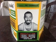 Wilt Chamberlain 1960s NBA Endorsed Spalding Basketball MINT/NIB and Display Box