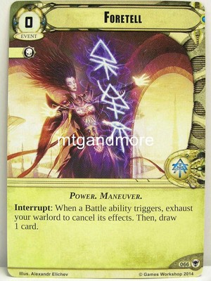 Warhammer 40000 Conquest LCG - Foretell  #066 - Gift of the Ethereals