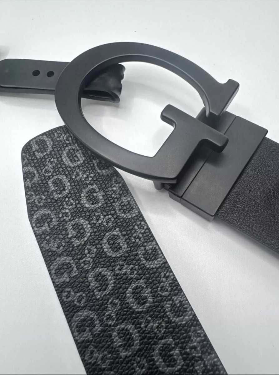 Belt Guess Men S M L XL Black Buckle Reversible 11GO020025  display picture 3