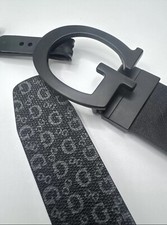 Belt Guess Men S M L XL Black Buckle Reversible 11GO020025 MSRP 49.50 New