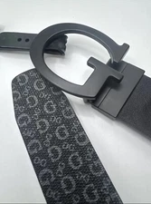 Belt Guess Men S M L XL Black Buckle Reversible 11GO020025 MSRP $49.50 New