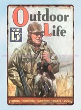 nostalgic metal sign 1937 Mallard Duck Hunter fun metal tin sign wallplaque