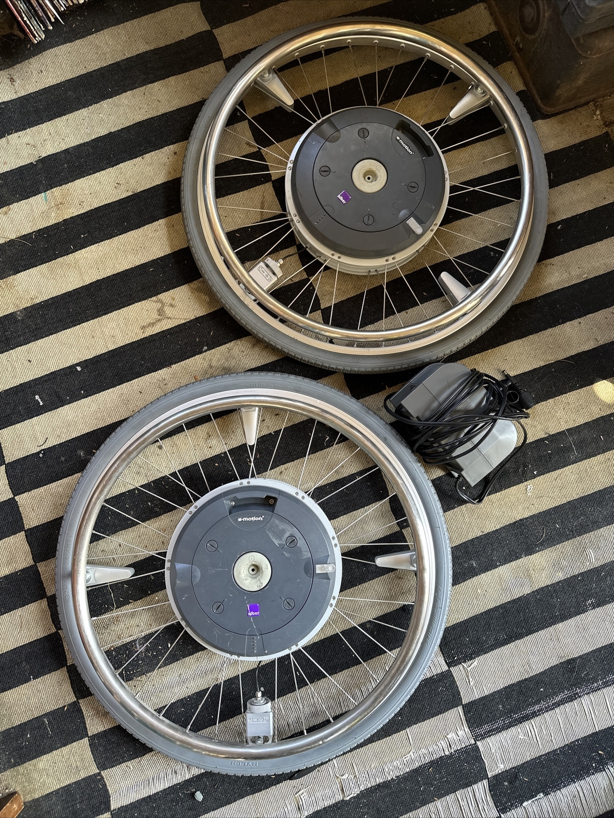 Alber emotion wheelchair power assist wheels with charger for part