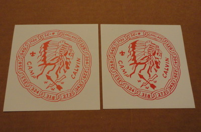OA - TWO - 1986 SE-4 Conclave Logo Stickers - Camp Calvin