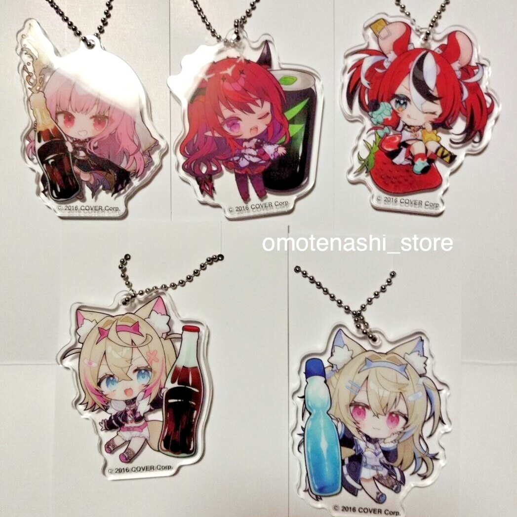 hololive FuwaMoco IRyS Hakos Calliope Family Mart acrylic keychain 5pc set