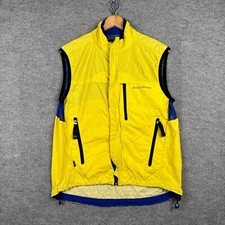 Vintage Polo Ralph Lauren Vest Mens Medium Yellow Outdoor Sport Utility 90s Y2K