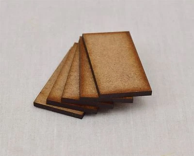 Bases miniatures MDF de 40 mm x 20 mm x 25 par WWS - Figures de modèle Wargames
