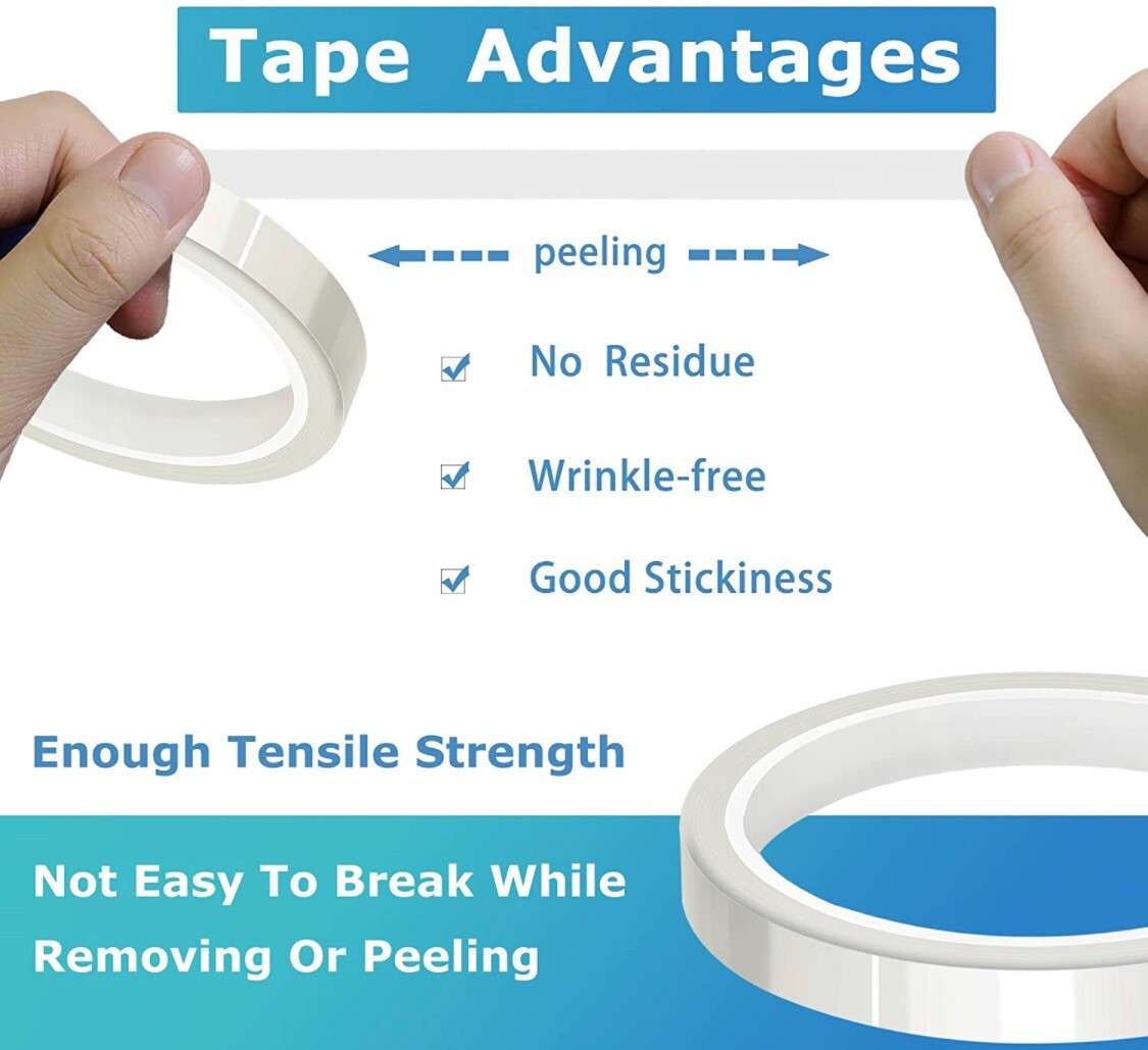 10 Rolls HEAT RESISTANT Tape Sublimation Press Transfer SUBLITAPE 4mmx33m CLEAR