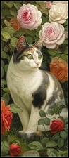 Calico Cat - Chart Counted Cross Stitch Patterns Needlework DIY DMC Color 14 ct