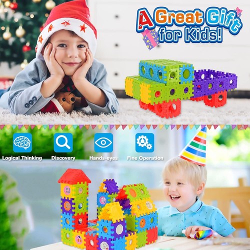 Jumbo Building Blocks for Toddlers 180 Pieces Years Large Stackable Plastic - Picture 4 of 9