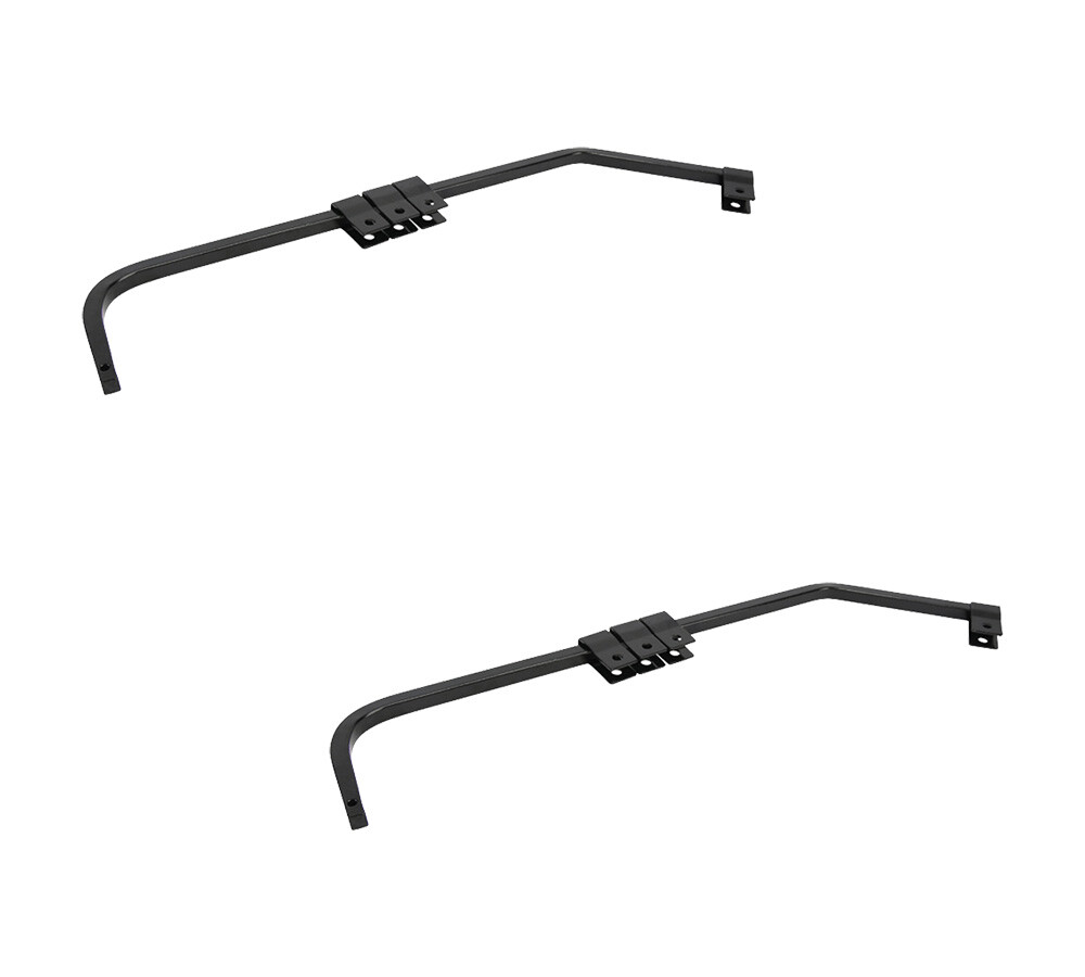 Black Angled Mud Flap Hangers for Semi Trucks with 27.42