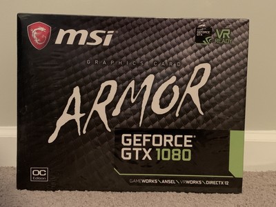 Msi Computer Gtx 1080 Armor 8g Oc Nvidia Geforce Video Card Ebay Msi Computer Gtx 1080 Armor 8g Oc Nvidia Geforce Video Card Ebay