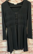 Maurices Black Long Sleeved Dress. Size: Small.