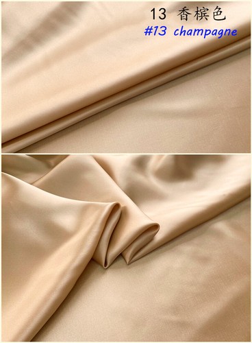 1 MeterX1.14 Meter Soft Silk Charmeuse Fabric Evening Dress Mulberry Silk Satin - Bild 19 von 43