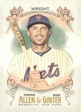 2021 Topps Allen & Ginter #34 David Wright