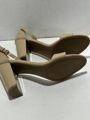 G By Guess Shantel Sandal Ankle Strap Open Toe Block Heel Women 10M - Tan Taupe - Picture 8 of 9