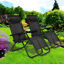 miniatura 1  - 2X Silla de gravedad cero Tumbona Para Jardín Aire Libre Plegable Reclinable Con Soporte