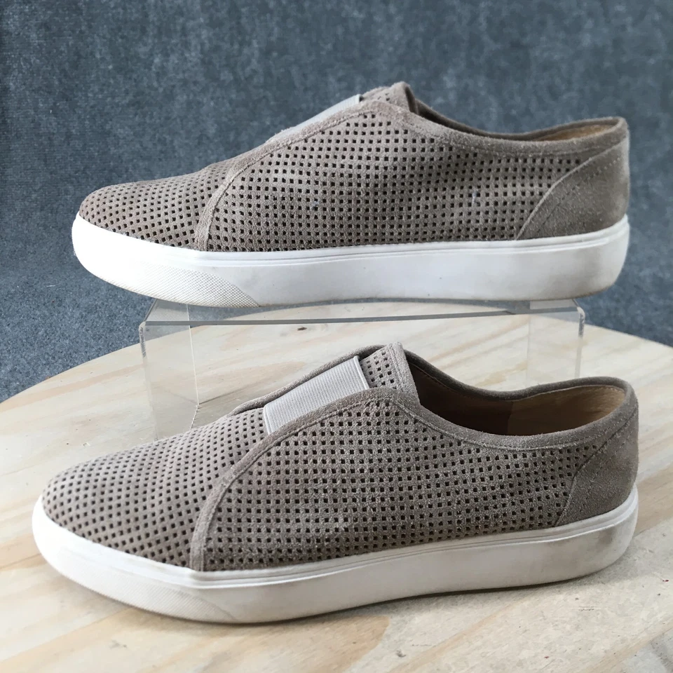 Tênis Franco Sarto Feminino 9,5 M Nadine Couro Bege Perfurado - Imagem 2 de 4