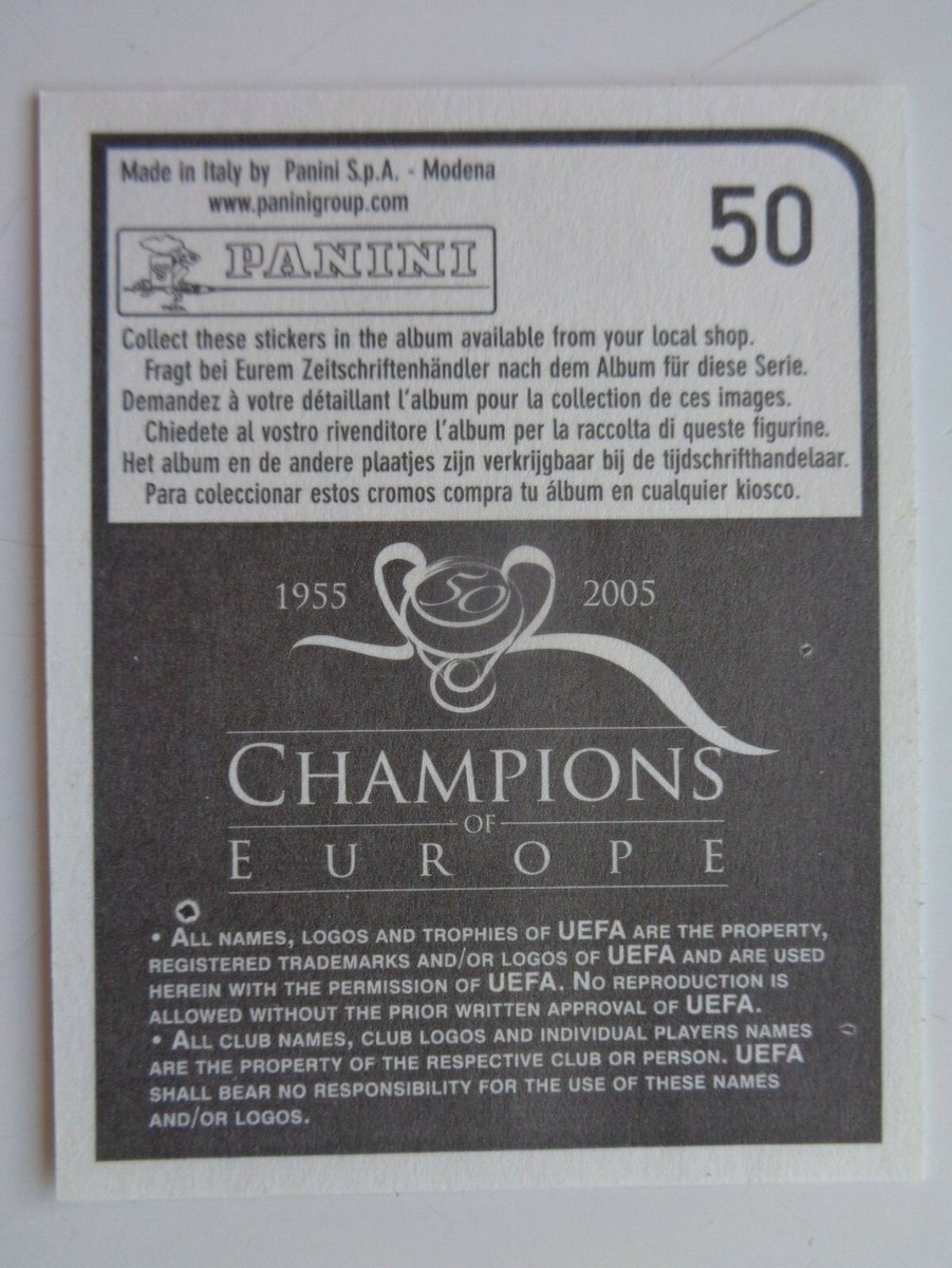 Panini 2005 Champions of Europe Sticker # 50 Cesc FABREGAS Rookie