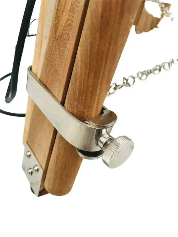 Nautical Teak Wood Adjustable Tripod Vintage Floor Stand Antique Style Tripod - Image 4 of 4