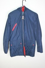 Sir Jac Vintage NFL Jacket Split Hood Red Lining Navy Blue READ DESCRIPTION 