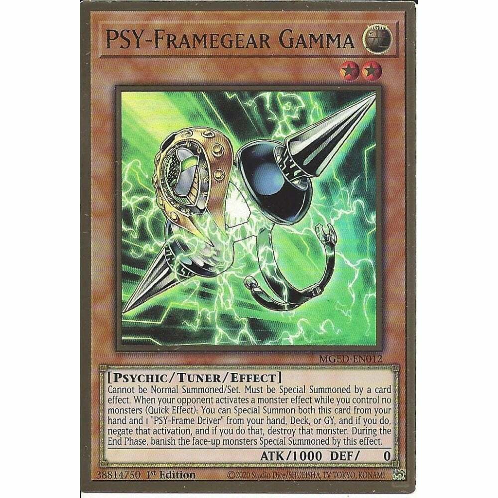 MGED-EN012 PSY-Framegear Gamma - 1st Edition Premium Gold MGED-EN012 PSY-Framegear Gamma - 1st Edition Premium Gold