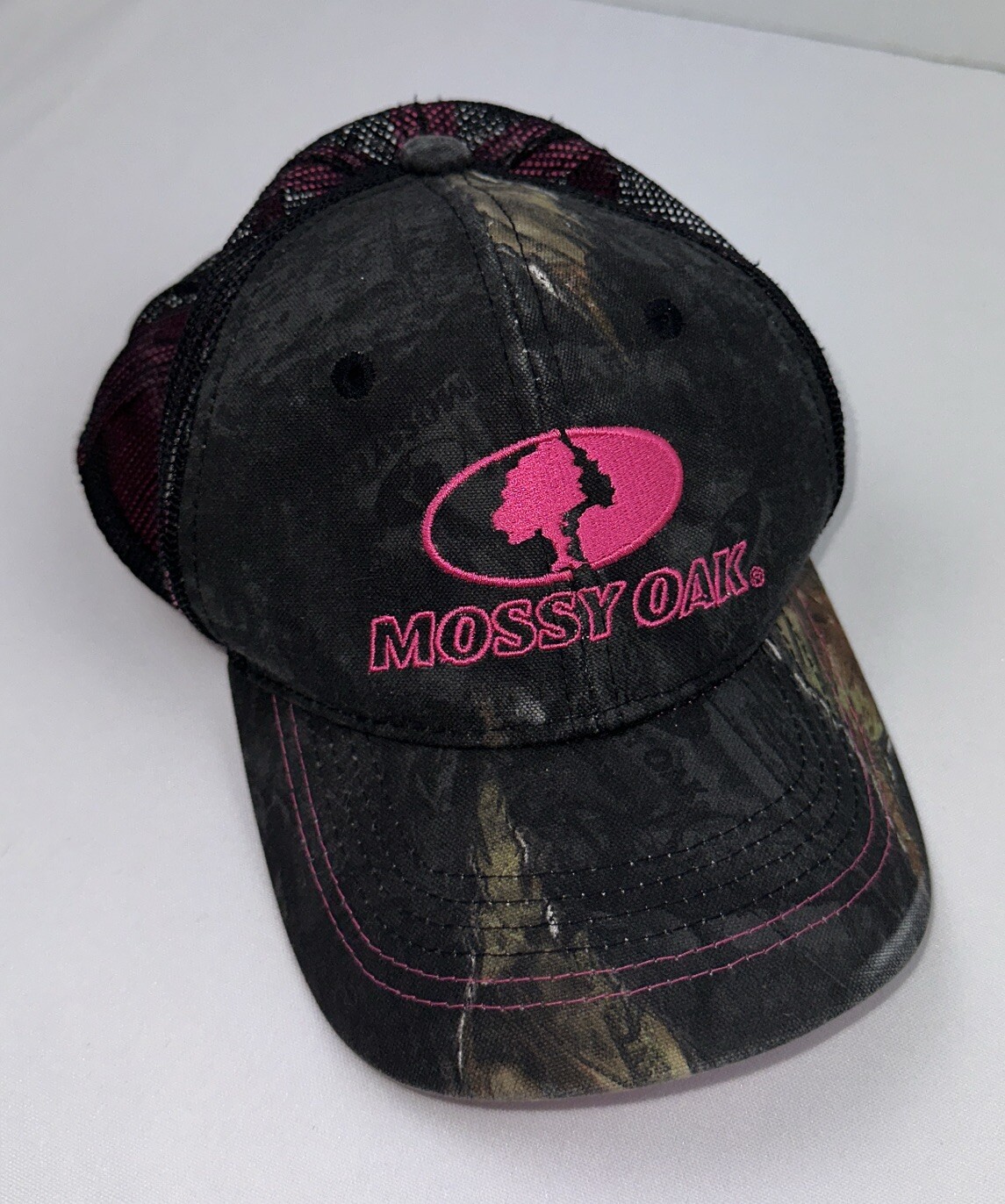 Mossy Oak by Outdoor Cap Camo Hat Embroidery Adjustable Pink One Size Fits Most