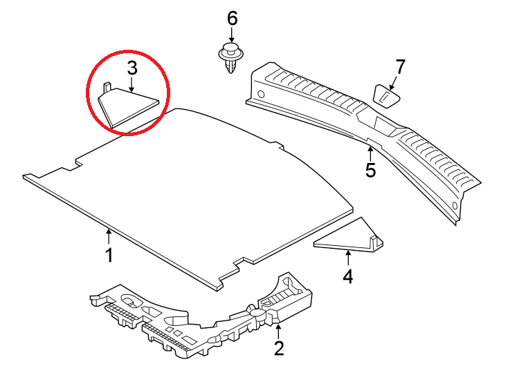 2017-2025 Mazda CX-5 Genuine OEM Cargo Trim Panel Cover - Psgr