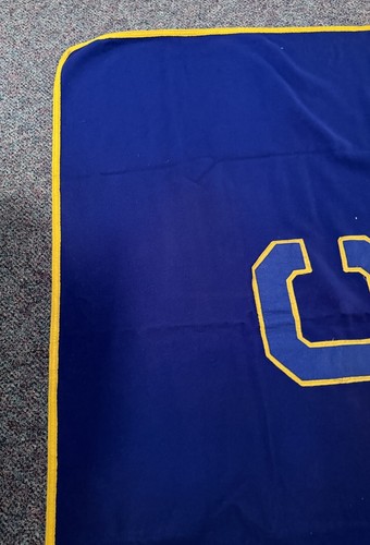 Vintage Whiting Co. Stadium University Wool Blanket "C" Blue Yellow UCLA Bruins - Picture 9 of 13