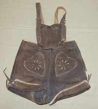 GDR children girls Lederhosen suede costume pants Bavaria Oktoberfest Oktoberfest