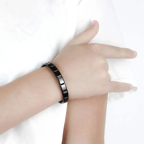 Hapiship Top Women's Girl Jewelry 9mm Width Itanlian Elastic Charm Bracelet Fash - Picture 2 of 11