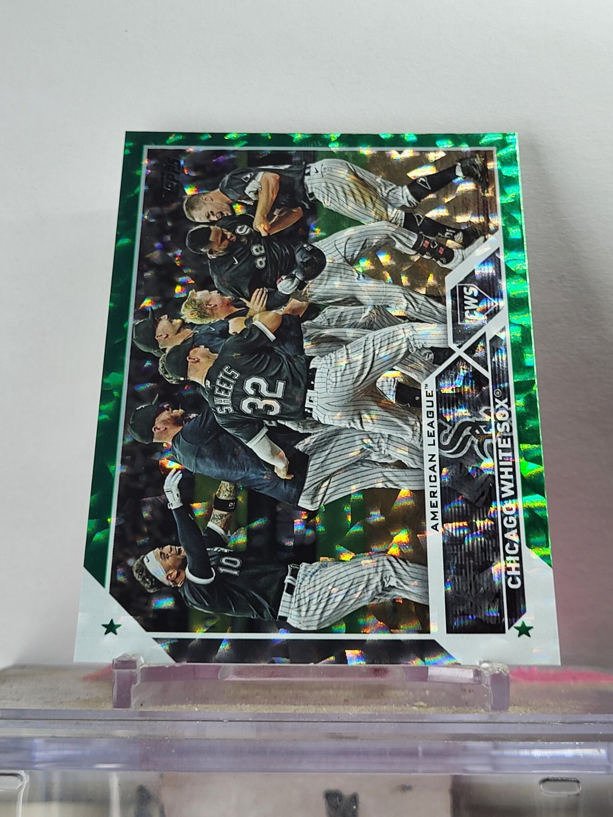 2023 Topps Series 2 Chicago White Sox Team Card Green Ice Parallel Limited to 499