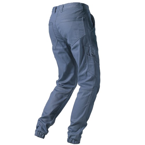 Mens Cargo Work Pants Tactical Tapered Trousers Elastic Cuffed Stretch Cotton - Picture 26 of 110
