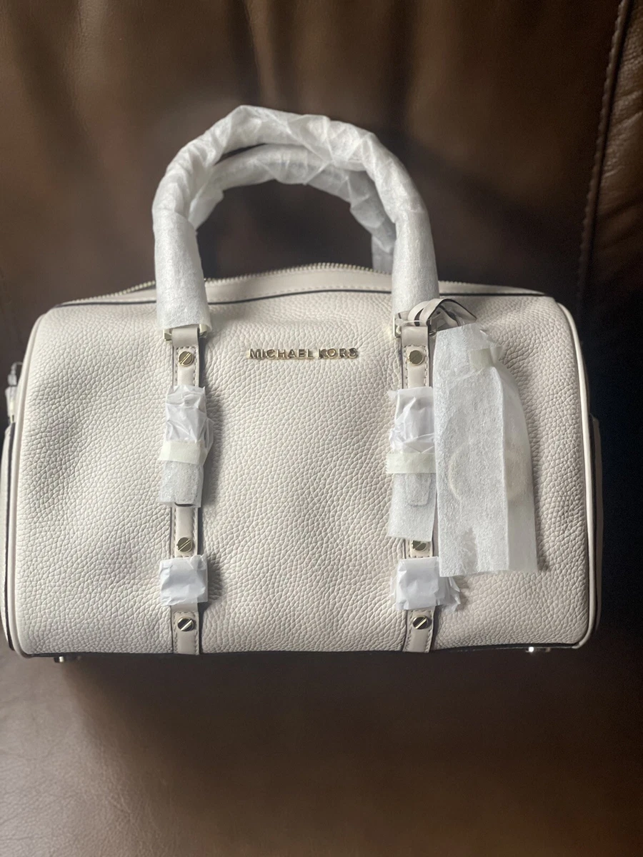 Michael Kors Bedford Legacy Leather Purse, Light Cream