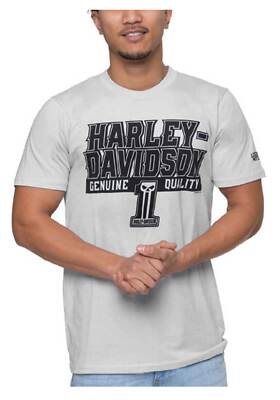 Harley-Davidson Men's Far Away H-D Short Sleeve Crew-Neck T-Shirt - Gray