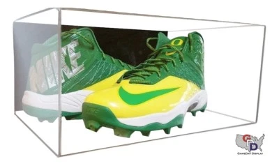 GAMEDAY DISPLAY Shoe Wall Mount Acrylic Display Case Large size 17 UV Pair Basketball Football D