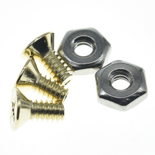 20x Pickguard Bracket Nut/Bolt #6-32 Screw for Gibson/Epiphone Les Paul Nickel - Picture 18 of 18